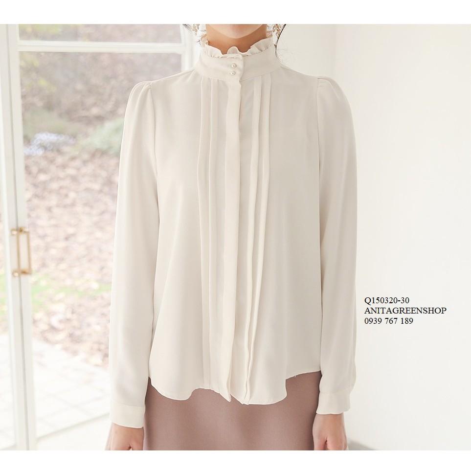 Q150320 ÁO SƠ MI VOAN DÀI TAY