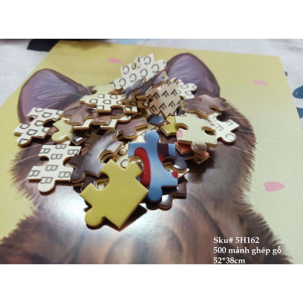 Tranh ghép hình GỖ 500 mảnh- đồ chơi xếp hình puzzle 300-500 mảnh