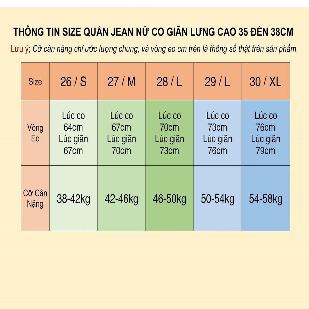 Quần Jean Nữ Lưng Cao Co Giãn Rách QJ4579