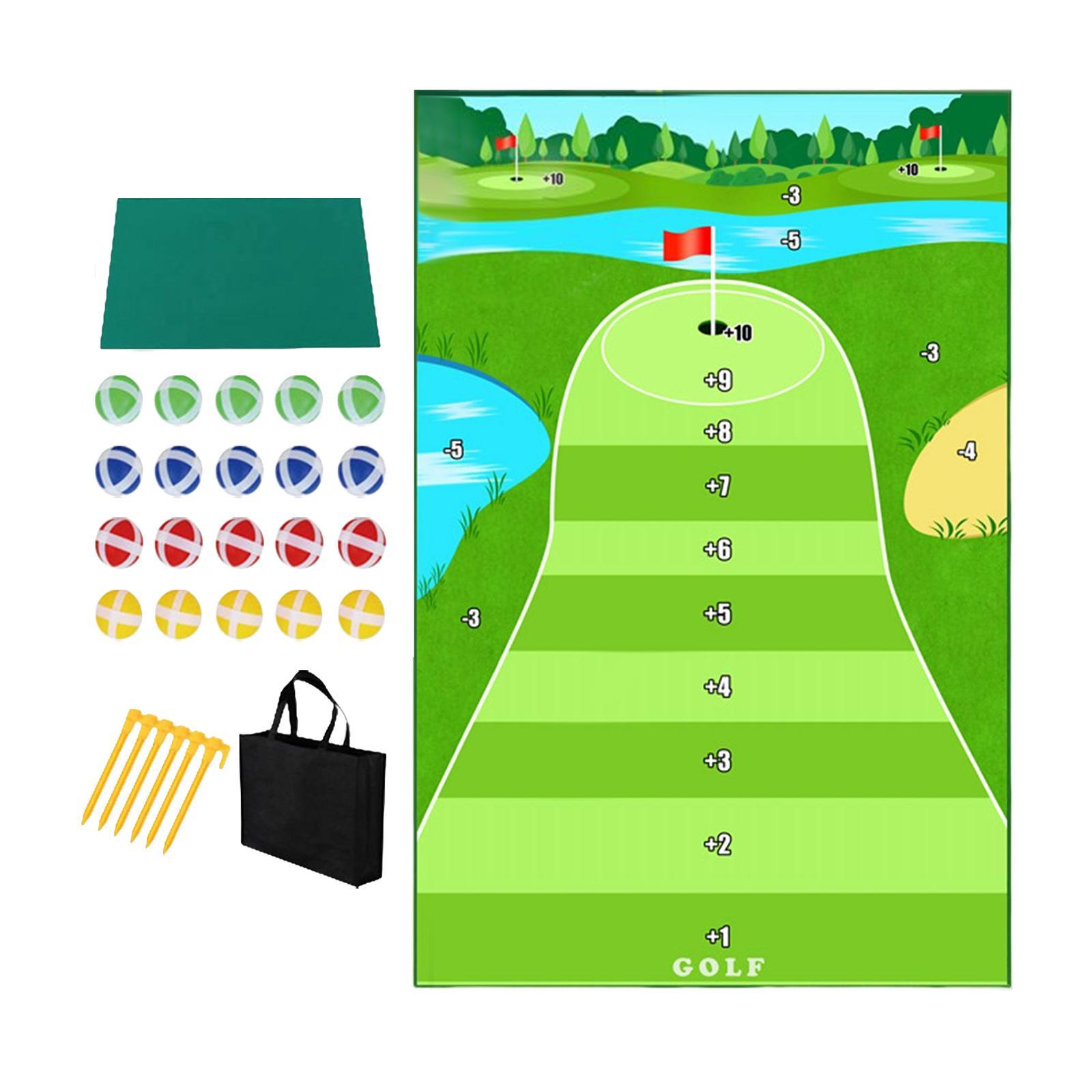 Golf Hitting Mat Cushion Durable Improve Golf Skills Training Swing Trainer Golf Game Set for Office Home
