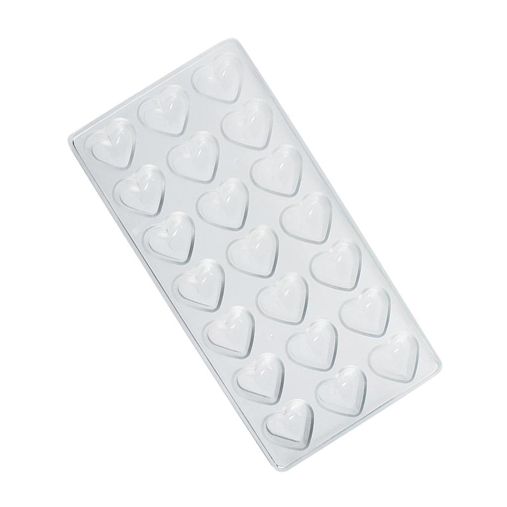 Chocolate Mold Fondant Cake Shape Tray Plastic Dessert Decorating Heart
