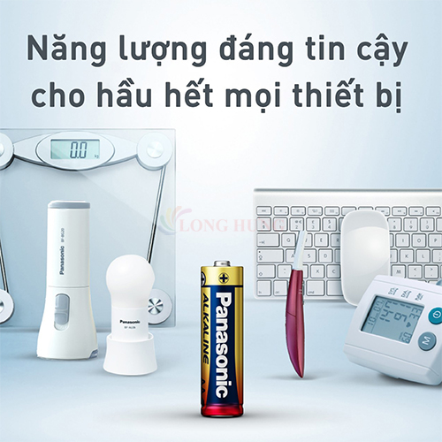 Vỉ Pin kiềm Panasonic Alkaline AAA LR03T (2 viên/4 viên/10 viên) - Hàng chính hãng