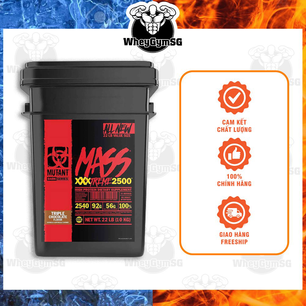 Mutant Mass Xtreme 22lbs Sữa Tăng Cân Tăng Cơ Nhanh Cho Người Tập Thể Hình (10kg)