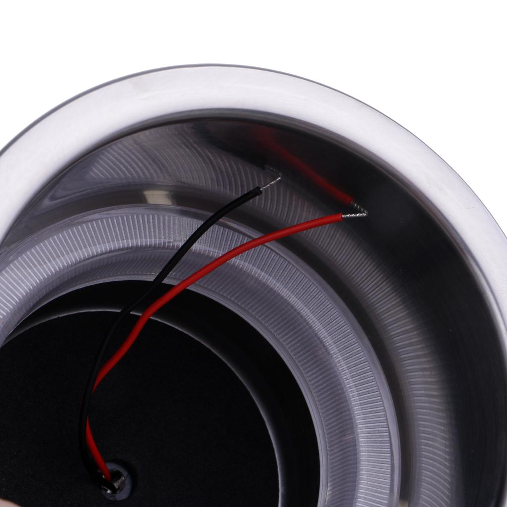 Stainless Steel Blue LED Light Cup Drink Holder for Marine Boat Car Truck RV