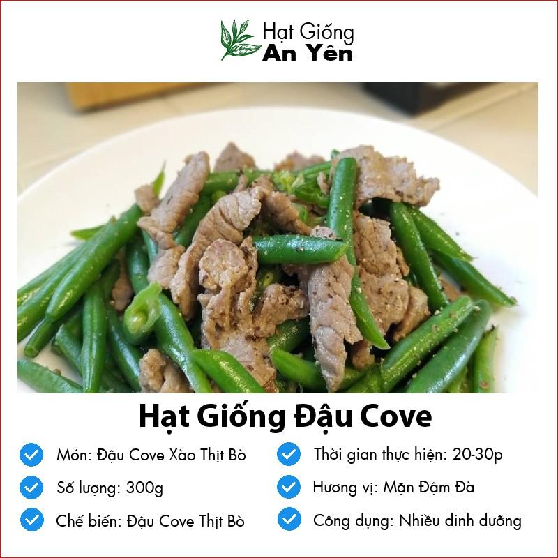 Hạt giống Đậu Cove F1 thu hoạch sớm, dễ trồng, nảy mầm cao, sinh trưởng khoẻ