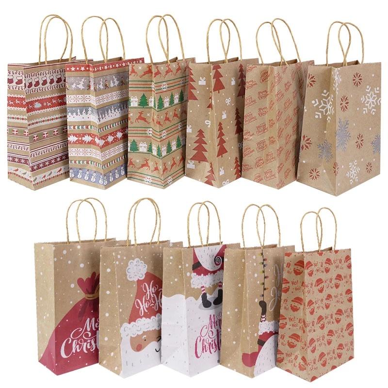 Túi giấy đựng kẹo phong cách giáng sinh dễ thương tiện dụng