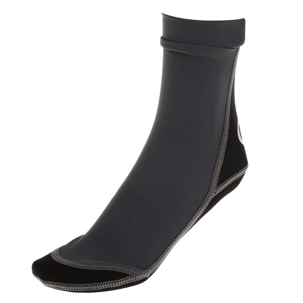 1.5mm Diving Socks Swimming Snorkeling Shoes Neoprene Surfing Boots S Gray