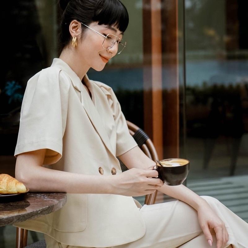 Áo blazer ngắn tay B-A-M STORE
