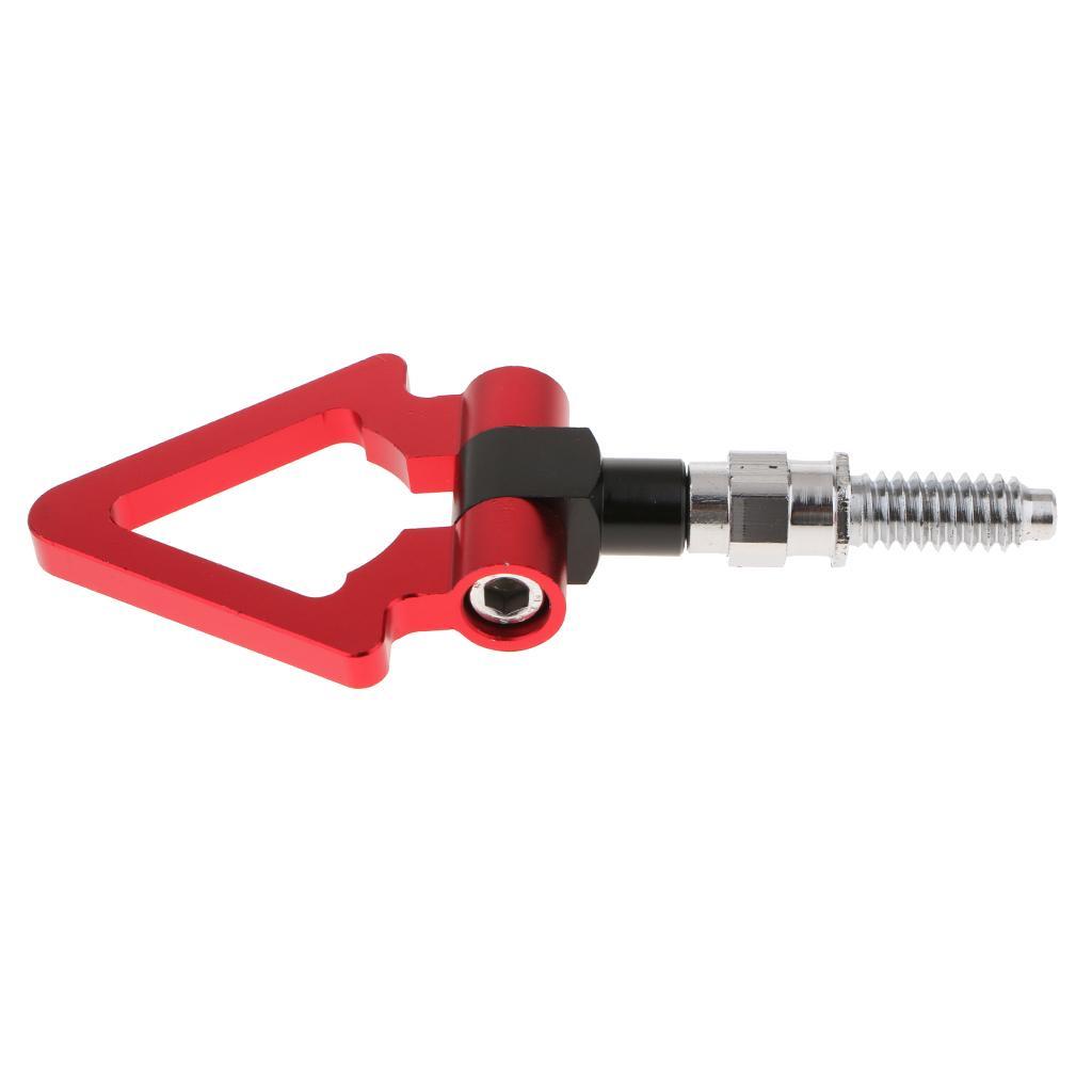 Car Triangle Trailer Auto Front Rear Tow Hook for  European Vehicles Red