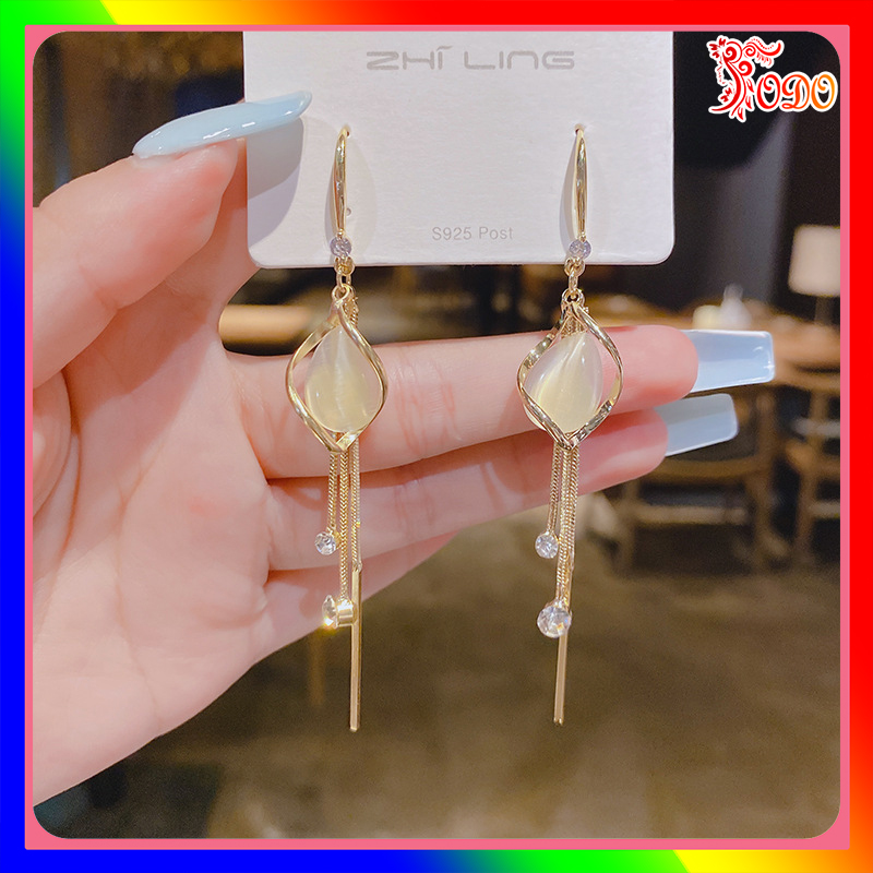 Bông tai trẻ trung kiểu dáng LI604 đính đá phong cách thanh lịch thích hợp đi dạo - [Thời Trang ToDo]