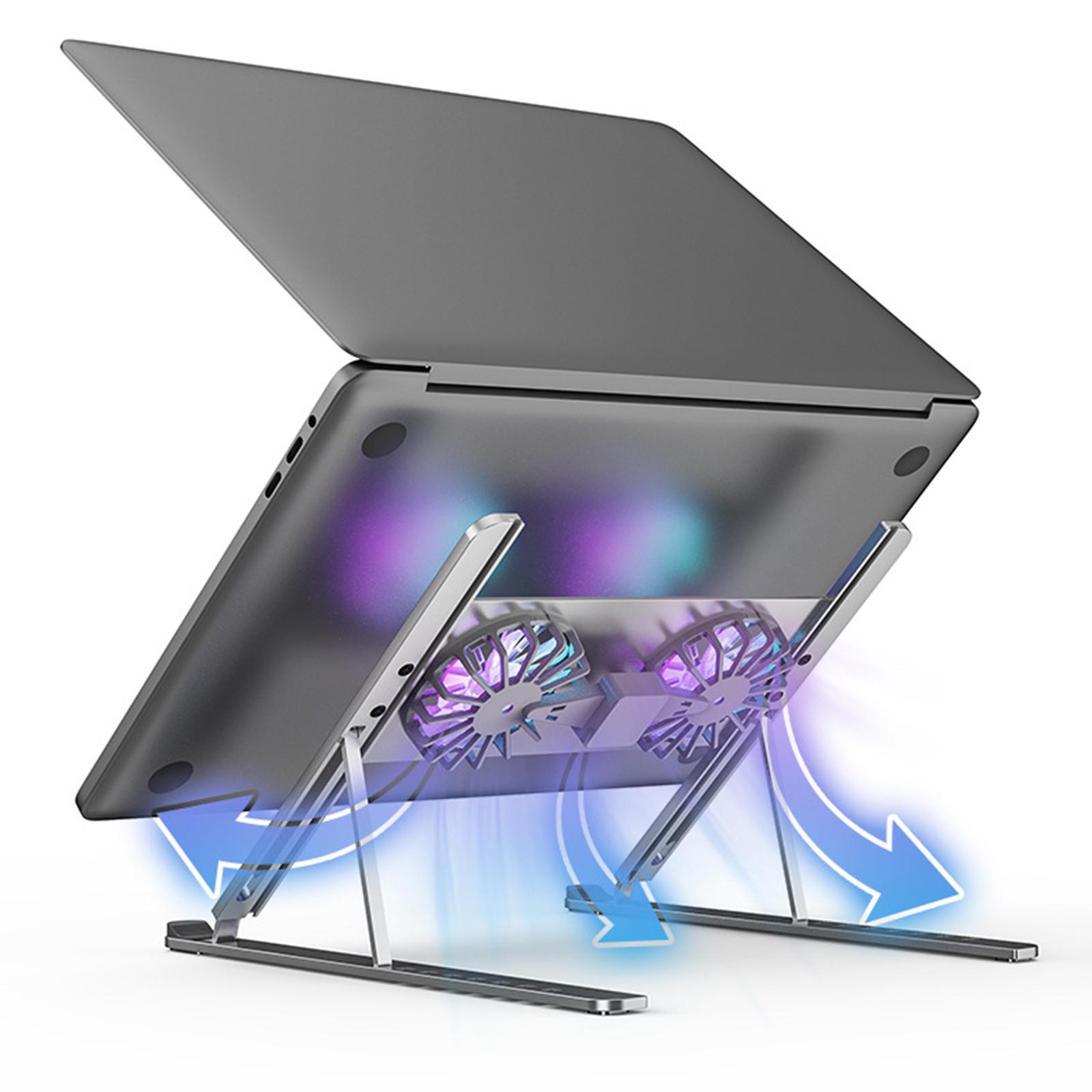 Laptop Stand Portable Folding with Removable Cooling Fan for Tablet