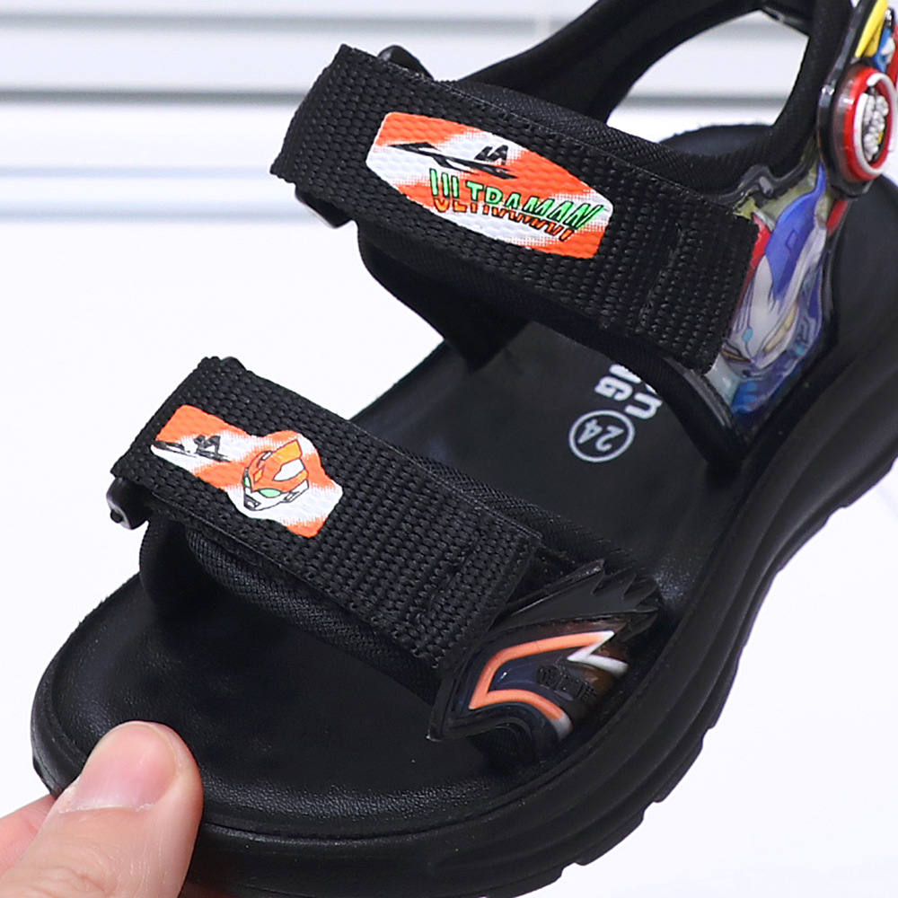 Giày Sandal SIÊU NHÂN quai hậu cho bé, giày thể thao siêu nhẹ, êm nhẹ chống trơn có đèn nhấp nháy  – GSD9167