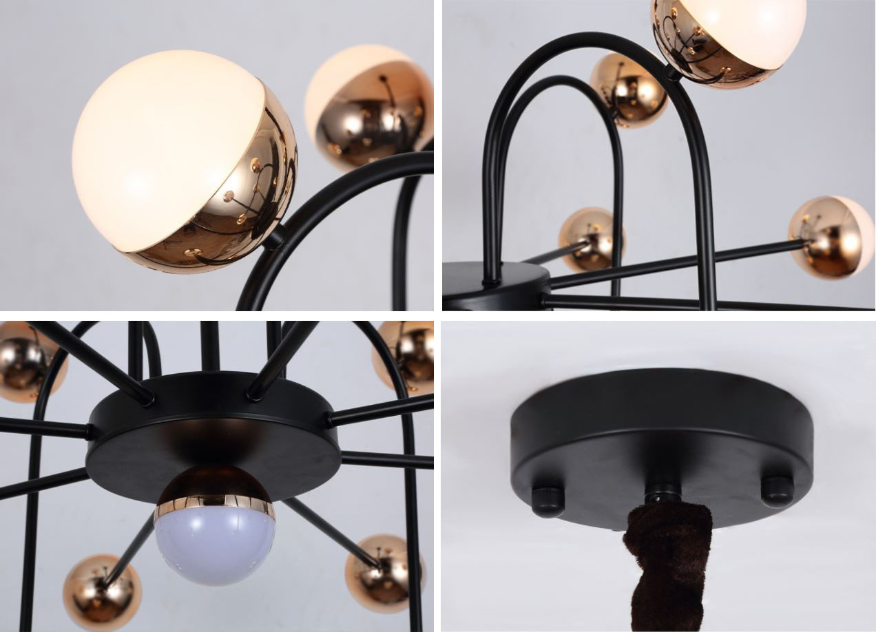 Đèn chùm HELGA 21 bóng cao cấp trang trí nội thất hiện đại, sang trọng .