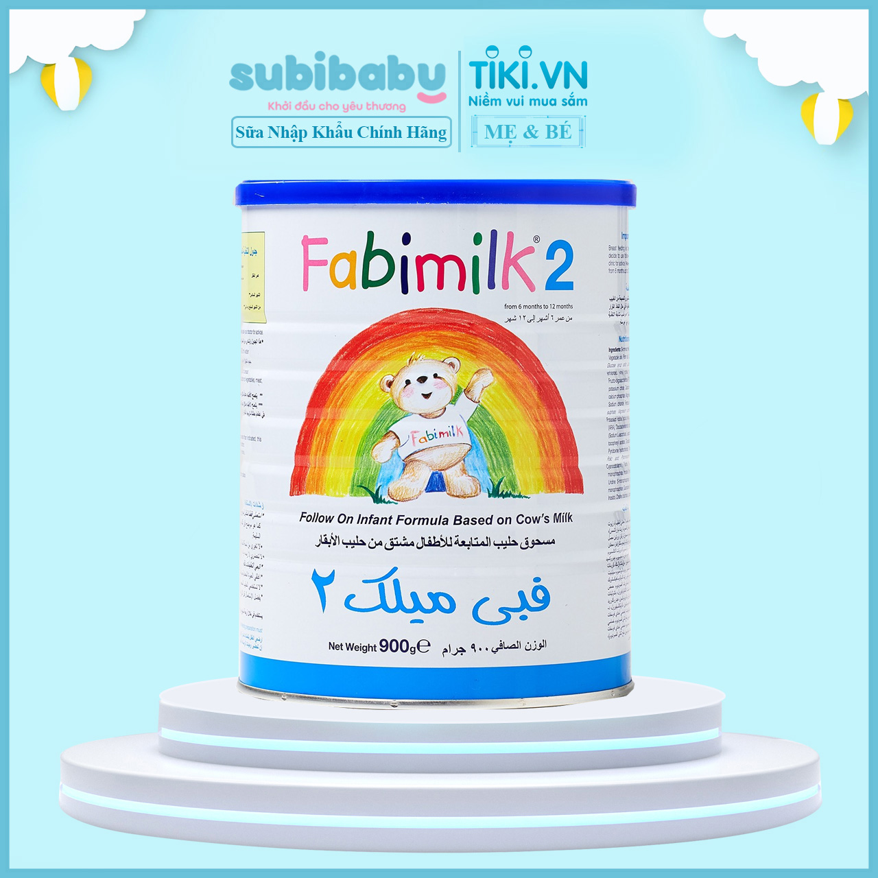 Sữa Fabimilk số 2 900g dành cho trẻ từ 6-12 tháng