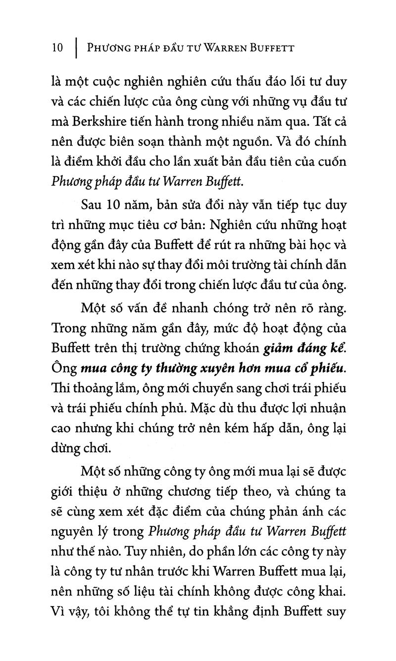 Phương Pháp Đầu Tư Warren Buffett (Tái Bản)