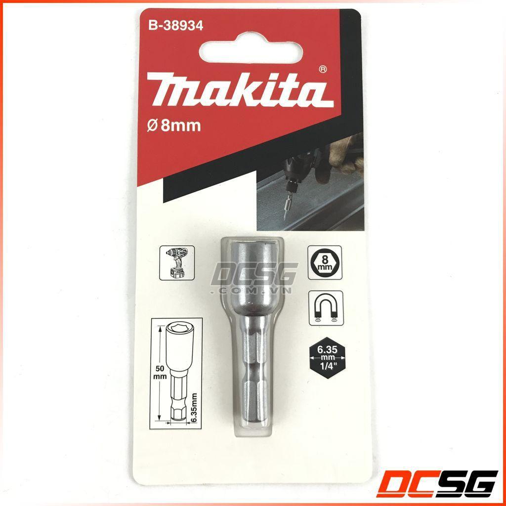 Đầu tuýp vặn vít có nam châm 1/4" 8.0mm Makita B-38934