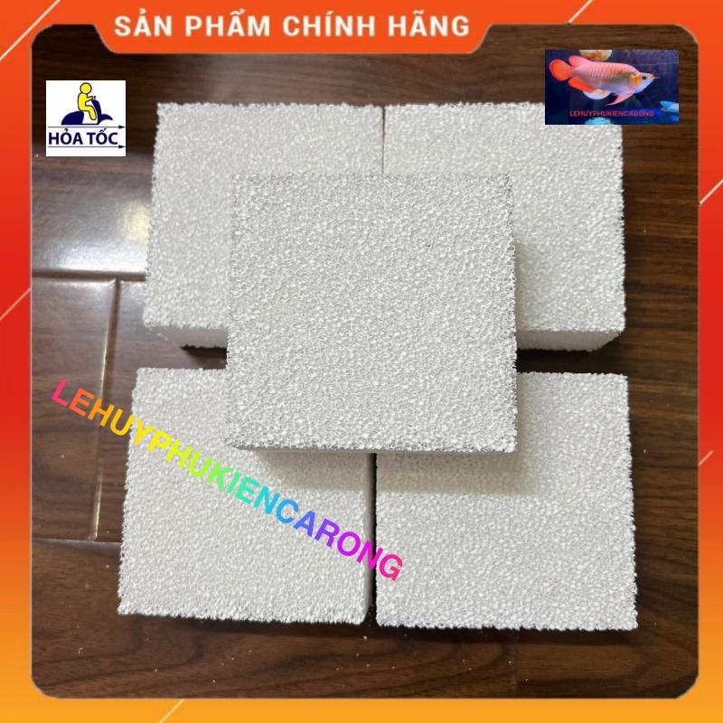 Vật Liệu Lọc Bể Cá - Sứ Vuông - Sứ Tàu Hủ - BACTERIA HOUSE Kích Thước 10x10x5cm