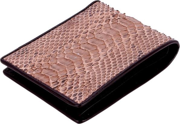 Ví Nam Da Trăn Huy Hoàng HT2309 (12.5 x 10 cm) - Nâu Hồng