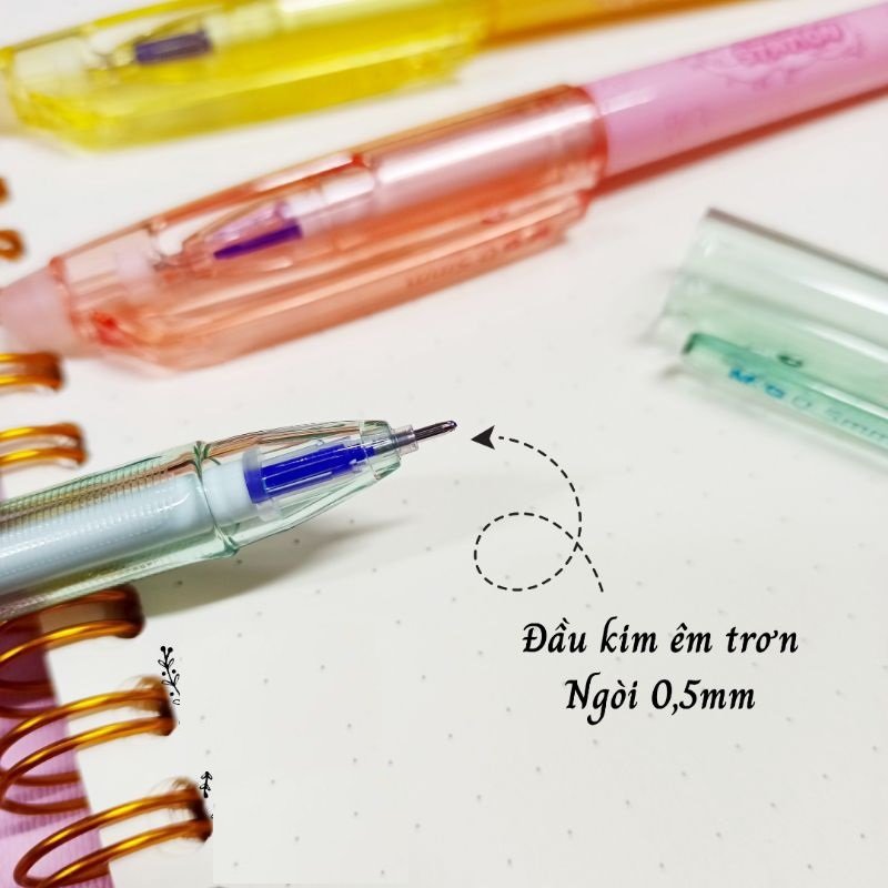Hộp 12 Bút gel xóa được M&amp;G AKP182A6 nét 0.5mm - Mực đen