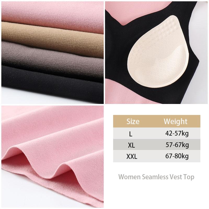 Thời Trang Áo Sinh Nhiệt Phụ Nữ Không Tay Mỏng Thun Nhung Đệm Ngực Chắc Chắn Nhiệt Vest Đầu Giữ Ấm Nhiệt Nữ Quần Lót