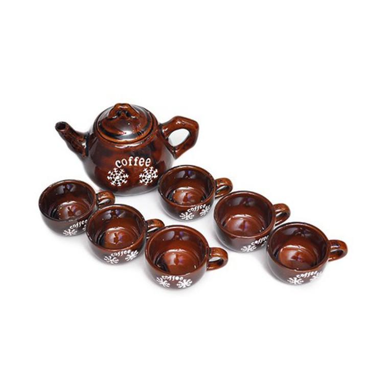 BỘ ẤM TRÀ BẰNG SỨ CÓ HỘP CỰC ĐẸP 6 LY CỰC CHẤT CAO CẤP