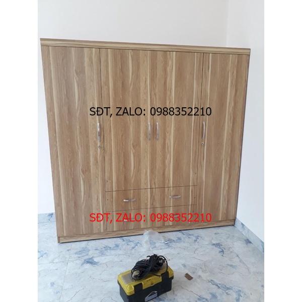 Tủ gỗ 4 cánh MDF