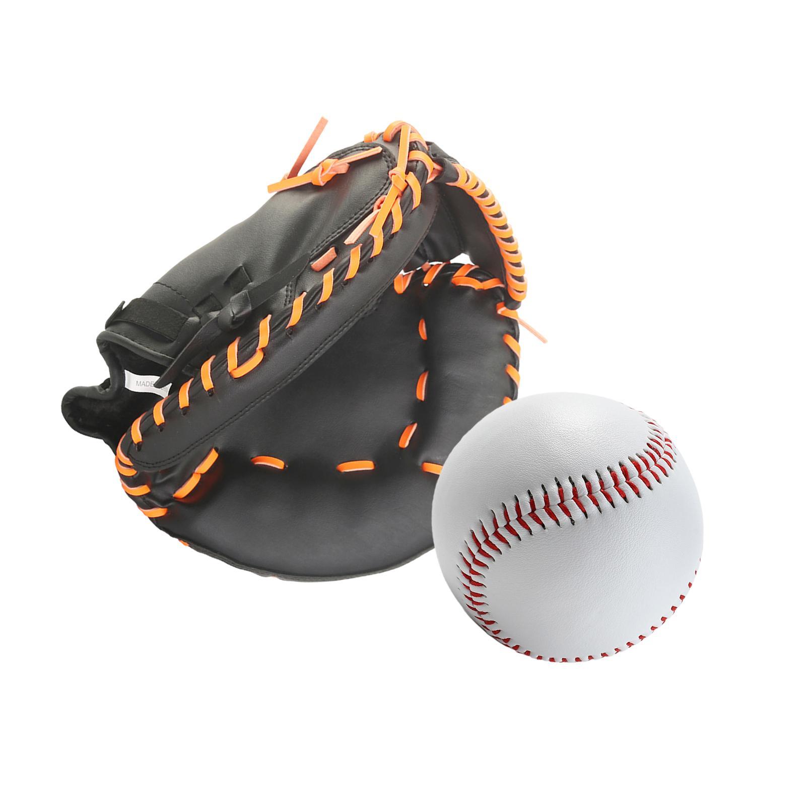 Baseball Catcher Glove Infield Gloves Durable Baseball Mitts Baseball Softball Glove Sports Batting Gloves for Unisex Match Exercise Practice