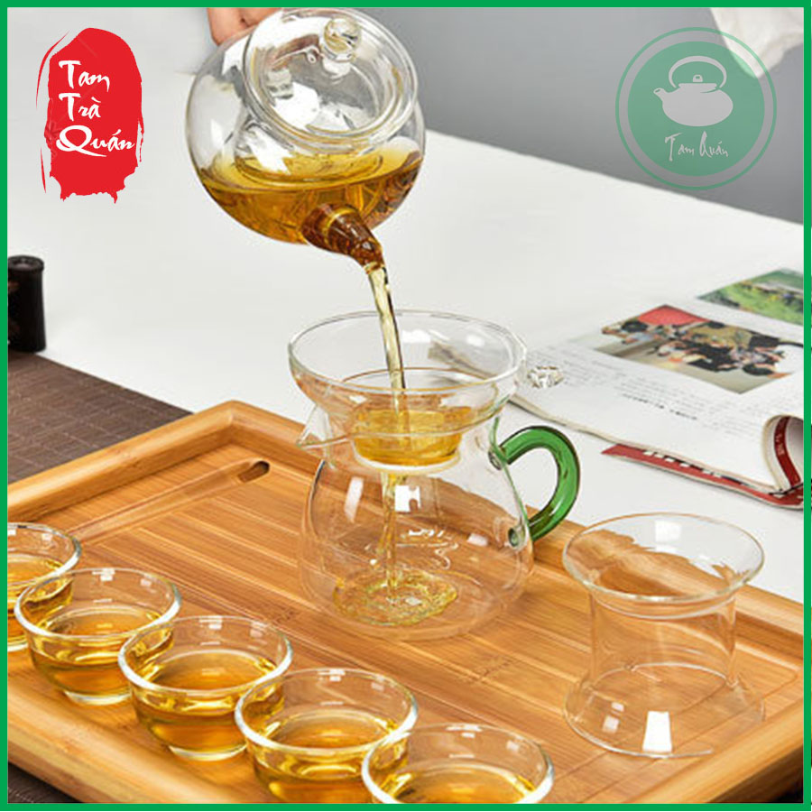 Lọc trà thủy tinh kèm giá đỡ