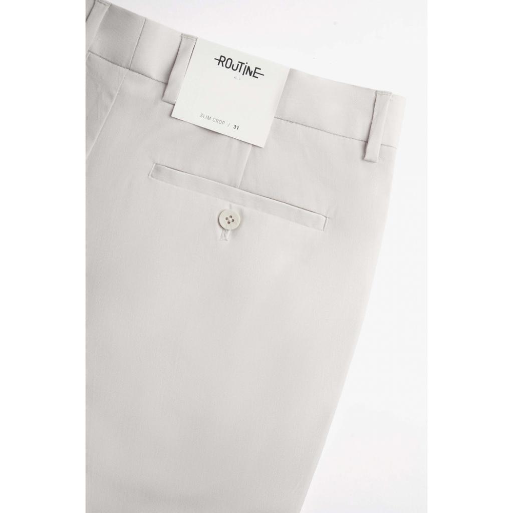Quần Vải Nam Trơn Form Slim Crop - 10F22PFO001 | LASTORE MENSWEAR