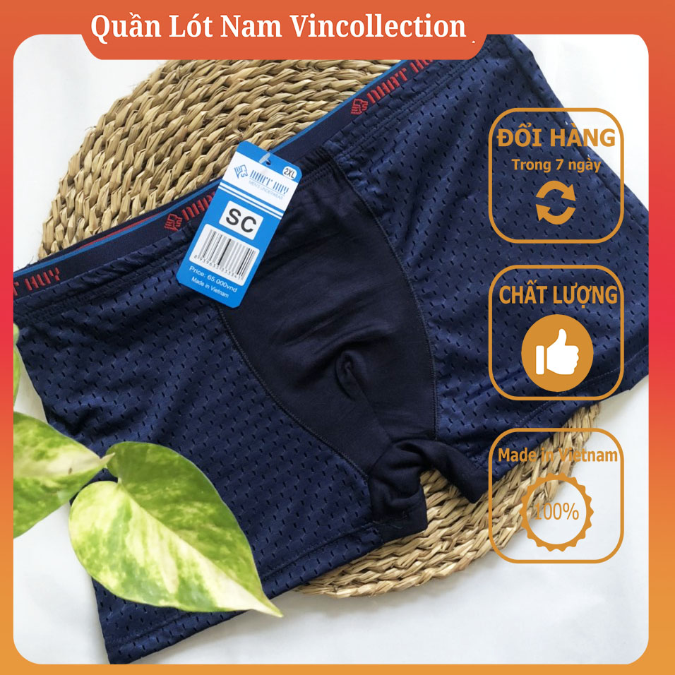 |Combo 4| Quần Lót Nam Đùi Nhật Huy Vải Lưới Lỗ To Thoáng Mát Cao Cấp Sịp Đùi Nam Combo quần lót nam đùi boxer bảng to thun lạnh cao cấp Đồ lót của nam đùi sexy lưng to học sinh cao cấp - Quần Lót Nam Vincollection