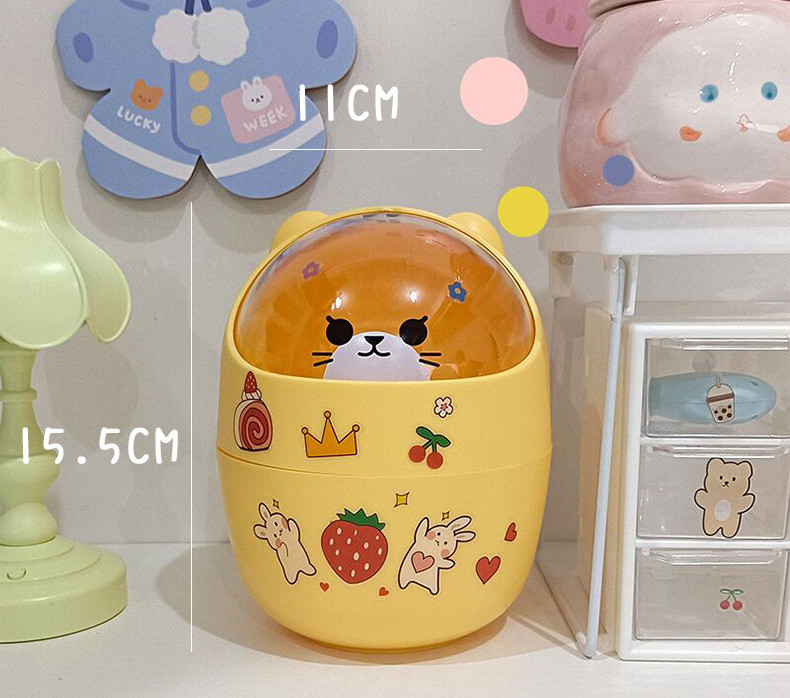 Thùng rác để bàn mini hình thú