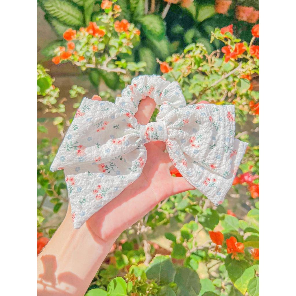 Dây Cột Tóc Nữ Scrunchies Nhiều Màu Dễ Thương, Tiểu Thư Dễ Phối Đồ