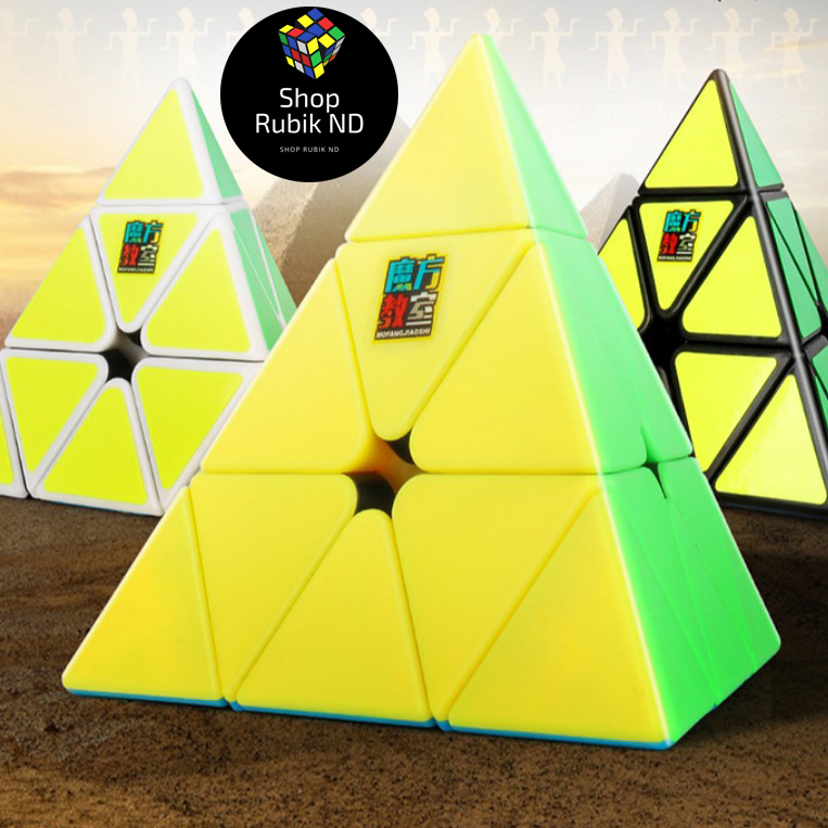 Rubik Tam Giác Pyraminx 3x3 Cao Cấp - Tặng Đế Kê Rubik Siêu Xịn