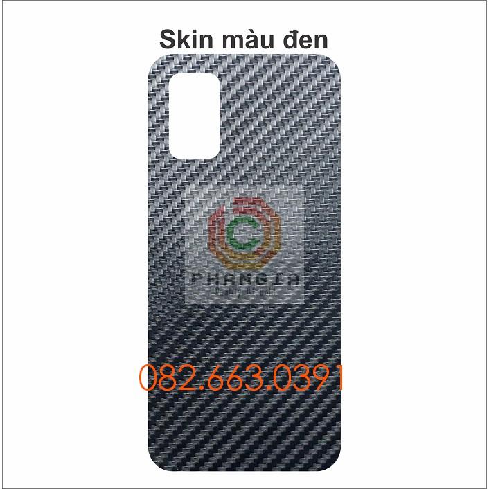 Miếng dán mặt lưng skin carbon dành cho Samsung A02s