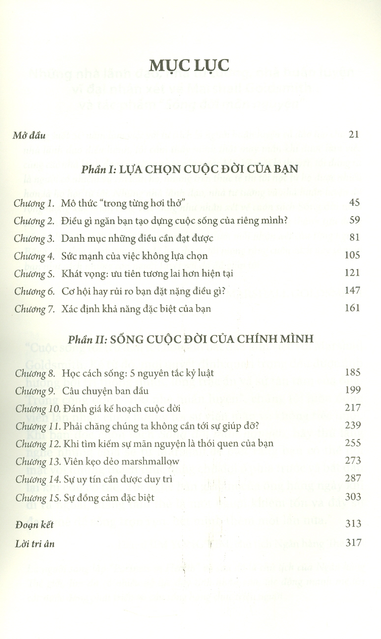 SỐNG ĐỜI MÃN NGUYỆN (The Earned Life) - Marshall Goldsmith & Mark Reiter - Nguyễn Lê Chi Lan dịch - (bìa mềm)