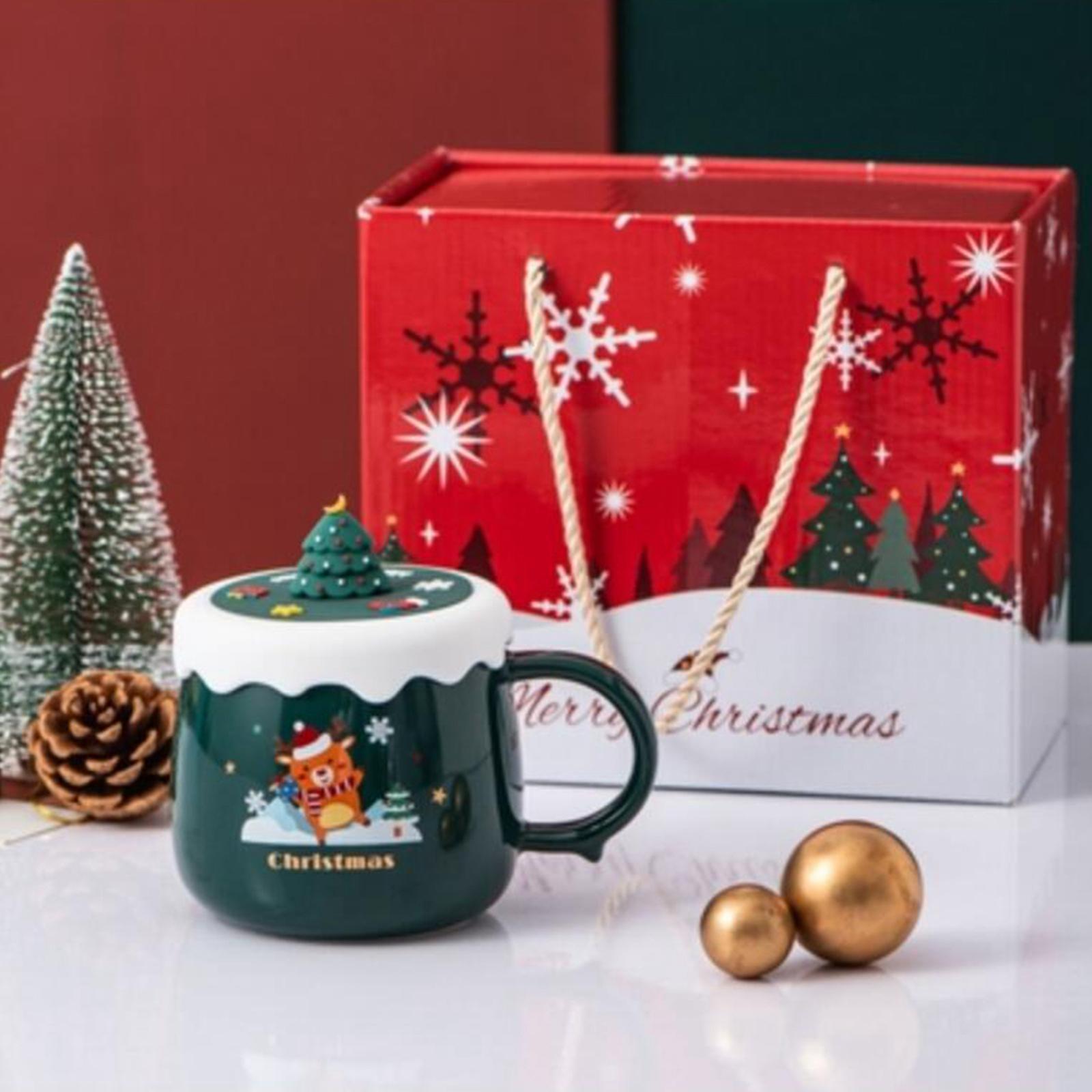 Christmas Themed Coffee Mugs Milk Juice Mug 430ml for Home Wedding Birthday