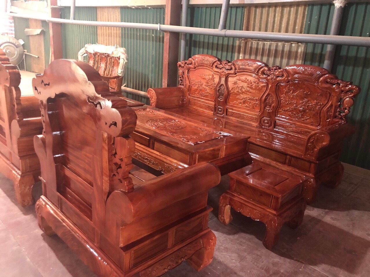 Bộ bàn ghế gỗ lim kiểu công tử cỡ lớn