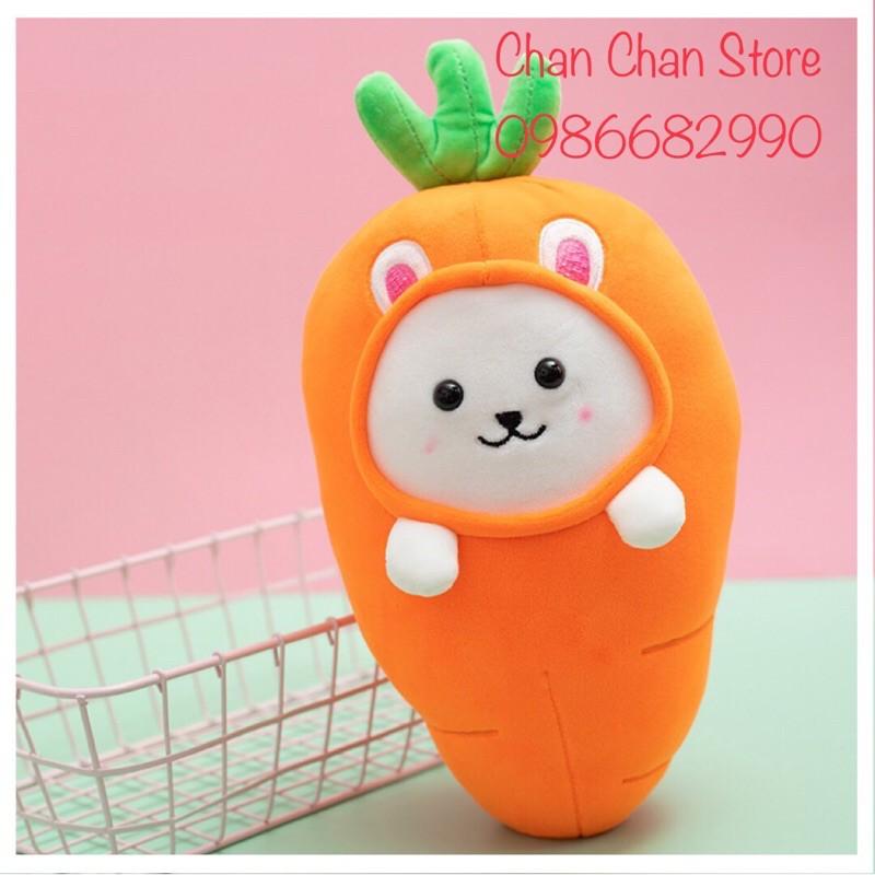 Gấu bông Cà rốt Củ cải trắng Súp lơ gấu bông size 26cm