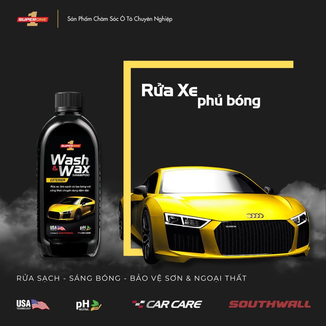 Nước Rửa Xe Và Phủ Bóng SUPERONE Wash And Wax Shampoo – Exterior SOUTHWALL B201