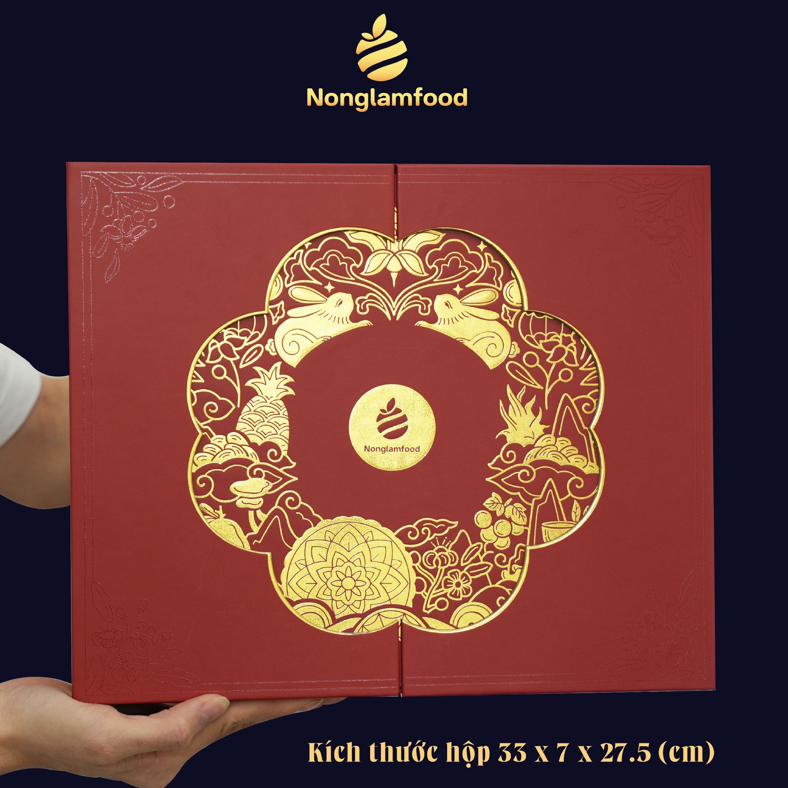 Set bánh trung thu ăn kiêng, ít ngọt Thu Yêu Thương Nonglamfood | Quà tặng healthy ý nghĩa cho người thân, đối tác
