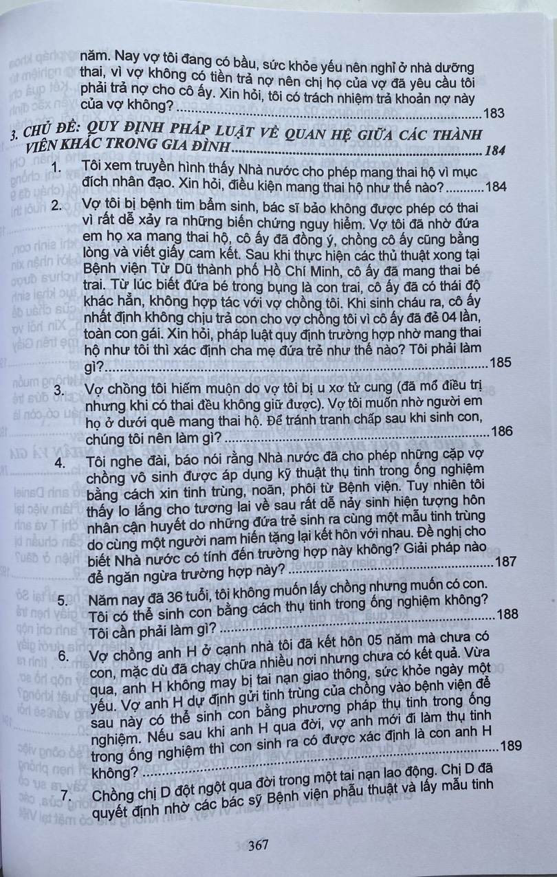 Luật Hôn nhân và gia đình - Luật phòng, chống bạo lực gia đình và 166 tình huống giải đáp pháp luật về hôn nhân gia đình 