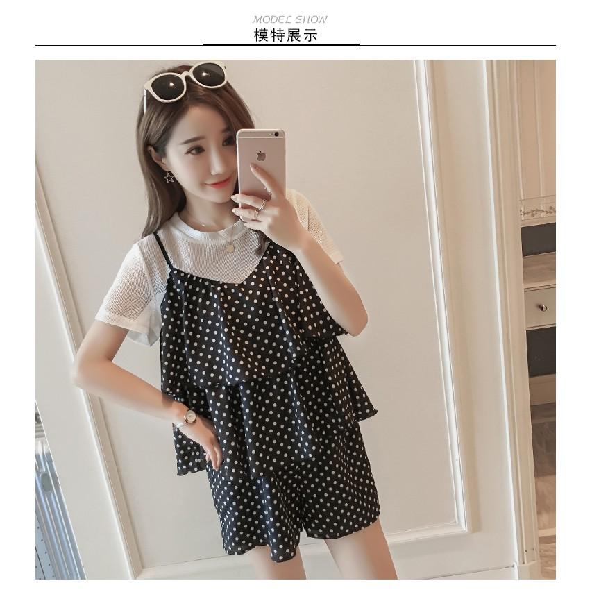 BỘ ĐỒ BẦU CHÂM BI ĐI CHƠI SANG CHẢNH BDD60