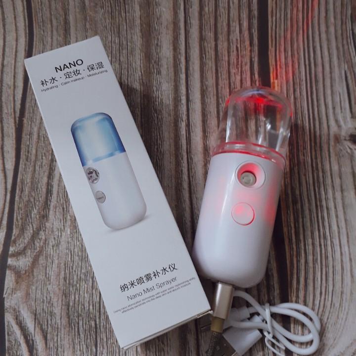 Máy Phun Xương Xịt Khoáng NaNo Tạo Độ Ẩm Da Mặt Mini Cầm Tay - Chăm Sóc Da Mặt Hỗ Trợ Lỗi 1 Đổi 1 Trong 7 Ngày
