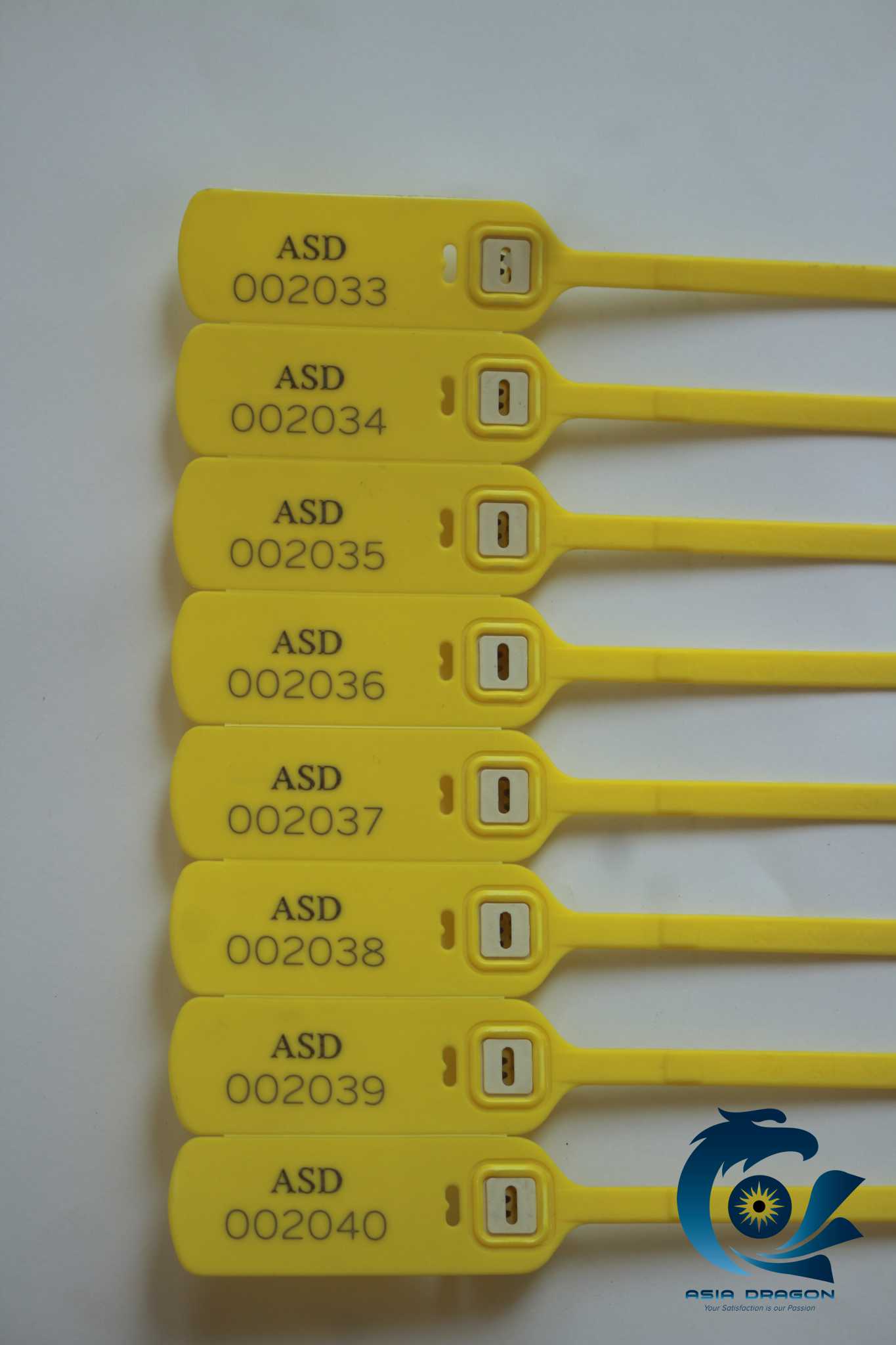 ASD011V - Seal khóa niêm phong xe tải bộ hàng hoá các loại 300 cái in sẵn số seri bất kì loại dài 40cm