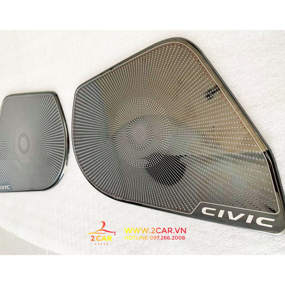 Ốp Màng Loa xe Honda Civic 2017- 2020 Mẫu Titan Cao Cấp