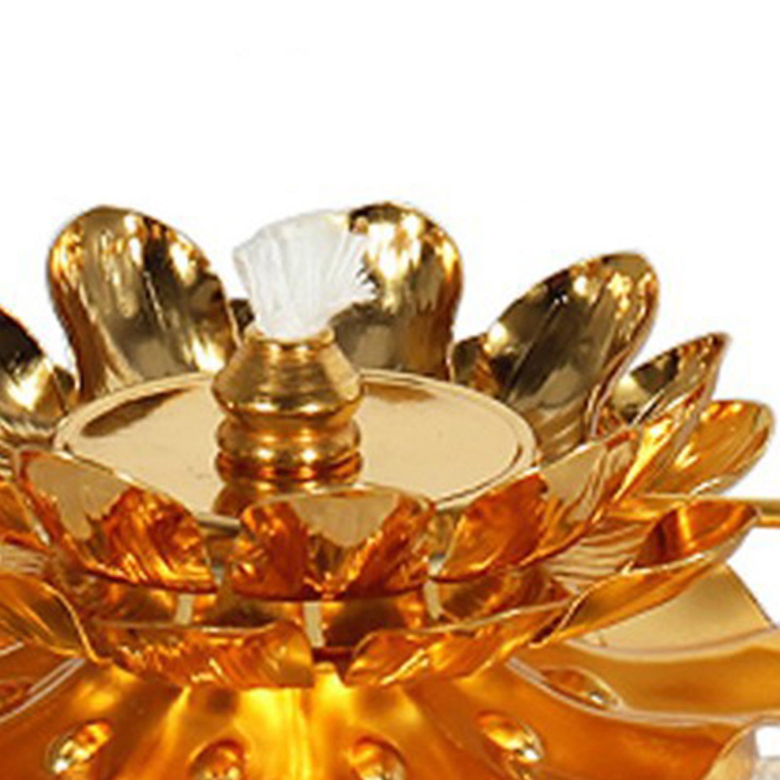 Retro Style Butter Lamp Wick Holder Without Wick Lamp Holder Alloy Ghee Lamp Holder for Home Decor Replacement DIY Supplies Altar