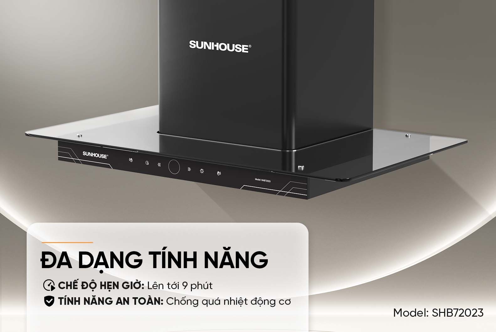 Máy Hút Mùi Chữ T Sunhouse SHB72023 - Hàng Chính Hãng