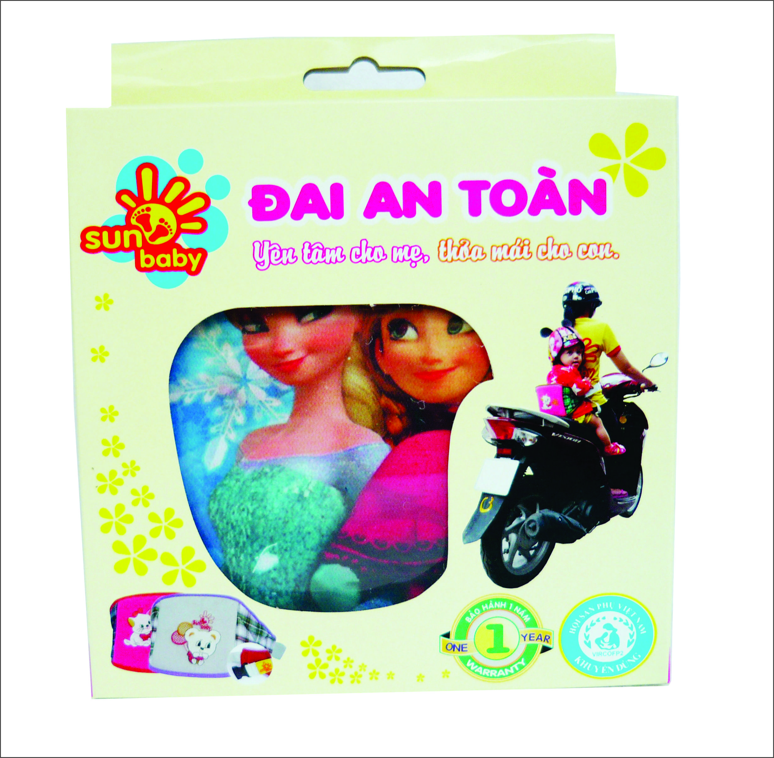 Đai an toàn cho bé đi xe máy- Đai nhỏ Sunbaby- DN2022