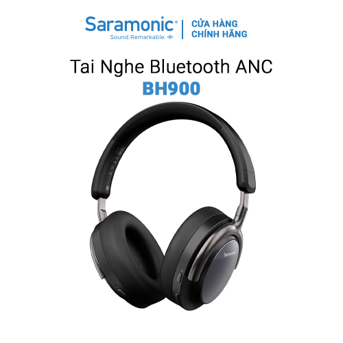 Tai Nghe Bluetooth Chụp Tai Saramonic BH-900 ANC Chống Ồn Chủ Động / Âm Bass Mạnh - Hàng Chính Hãng