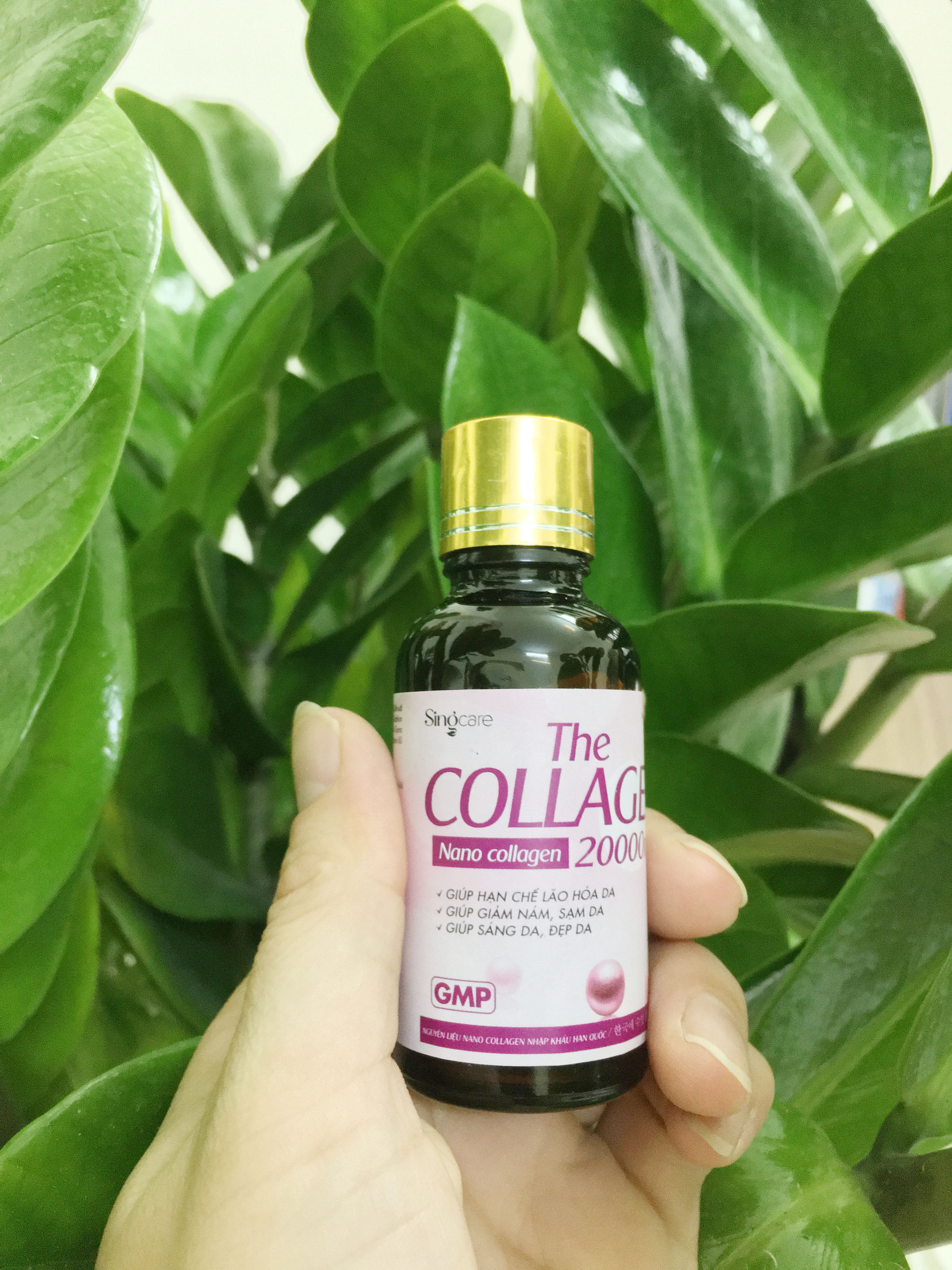 Nước Uống The Collagen 20000mg, Bổ sung collagen và các chất chông oxy hóa giúp bảo vệ da, tăng tính đàn hồi, hạn chế lão hóa da (Hộp 10 chai x 30ml )